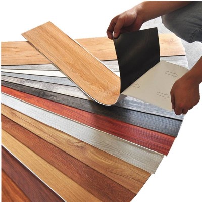 Pvc Plastic Sticker Lvt Click Floor Vinyl Floor Tiles 152*914mm Self Adhesive Flooring