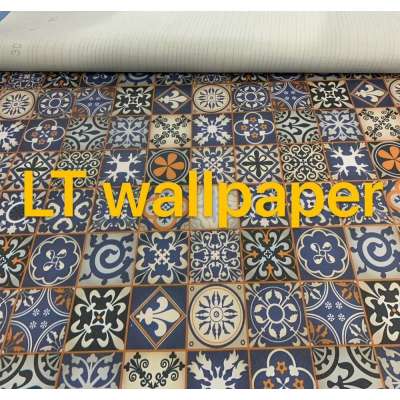 Hot sale popular decorative pvc wallpaper exclusive for bedroom